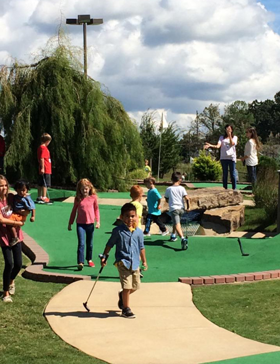Children celebrating a birthday party with games and fun